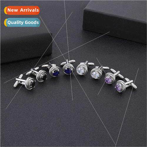 Drilling twist cufflinks men French shirt cufflinks fashion