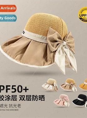 Large brim vinyl hat female  summer outing anti-ultraviolet