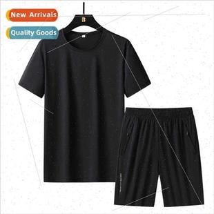 silk casual shorts shirt sleeved short ice Breathable