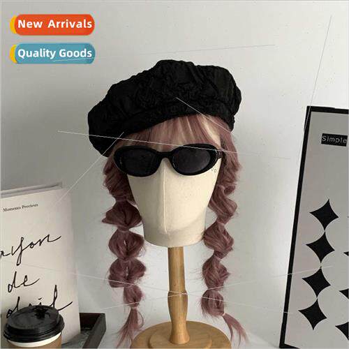 Salt system pleated fashion thin beret female pleated painte