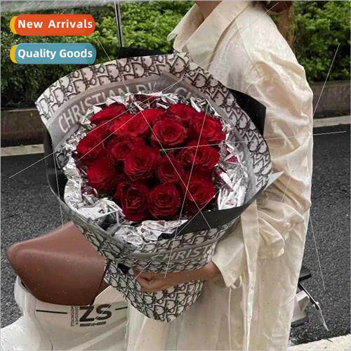 Big brwrapping paper fresh flower bouquet gift wrapping pape