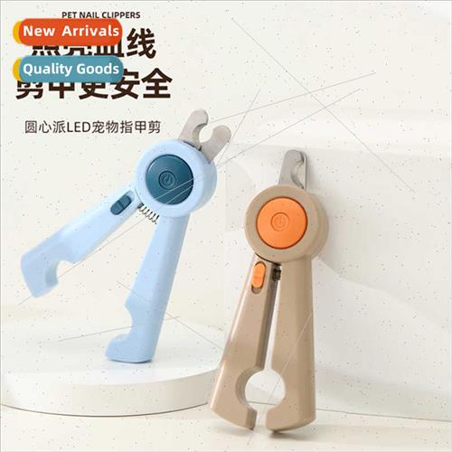 New LED light pet nail clippers wh nail grinder dog grooming