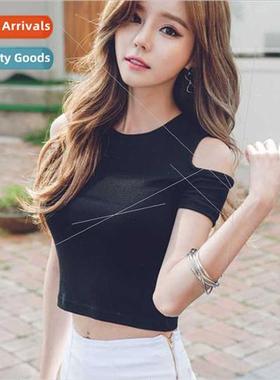 Spring Summer 2020 women t-shirt women short-sleeved straple