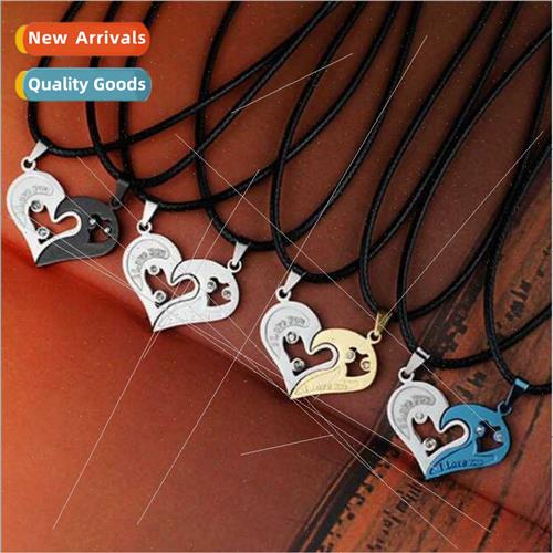Europe new fashion love love couple necklaces wh heart-shape