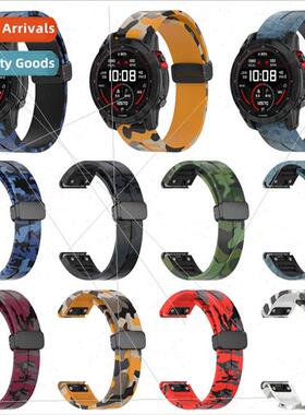 适用Fenix7 magnetic folding buckle strap Gamin fenix6S/7X pr