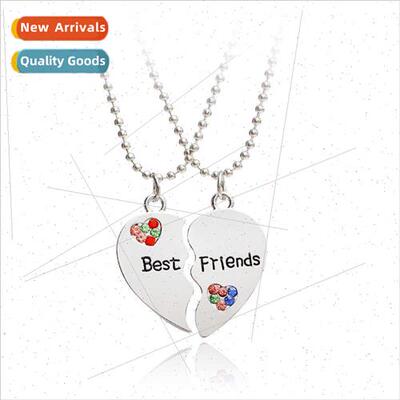 2018 fashion personaly bestfriends diamond splicing love nec