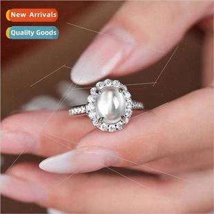 water foam jade Natural female transparent ring fashion ice