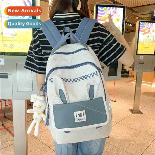 New cute students shoulder bag large capacy campus rabb flap