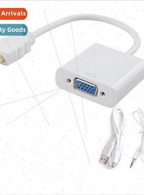 HDMI to VGA wh audio power cable hdmi to vga adapter cable H