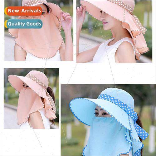 Summer ladies sun hat large brim sunscreen UV tea picking fa