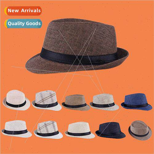 Men bowler hat New middle-aged elderly sun hat Retro Engljaz