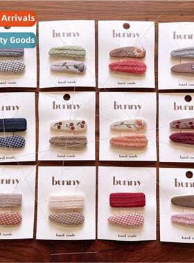 Hand-embroidered bb clip Korean bangs clip Yangqi broken hai