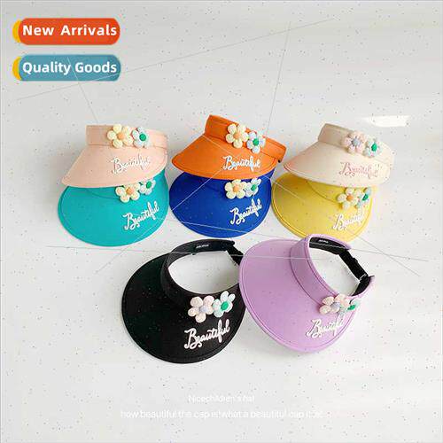 Summer children hollow top hat girls letters small flowers s