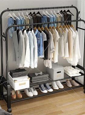 mple drying rack floor standing bedroom hanging clothes rack