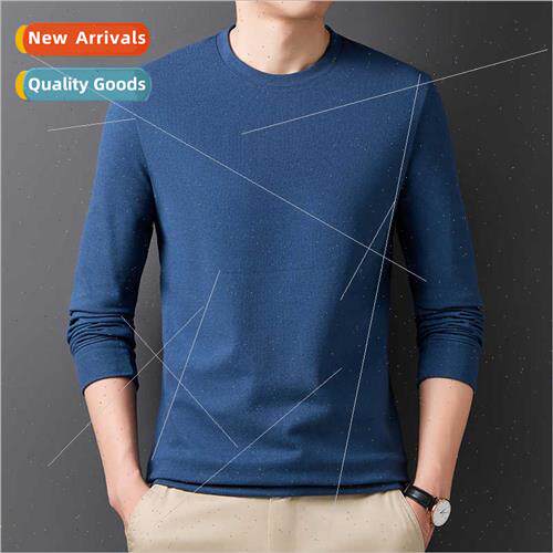Sweatshirt men 2023 fall new long-sleeved t-shirt men busine