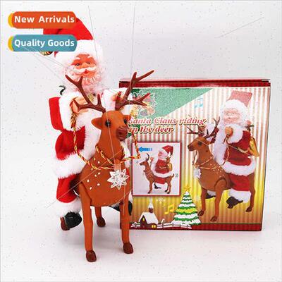 Electric Music Santa Claus Riding Deer Christmas s s Electri