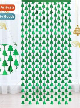 Christmas e rain curtains party supplies background wall dec