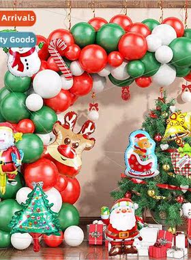 New Christmas balloon chain mini Christmas cartoon aluminium