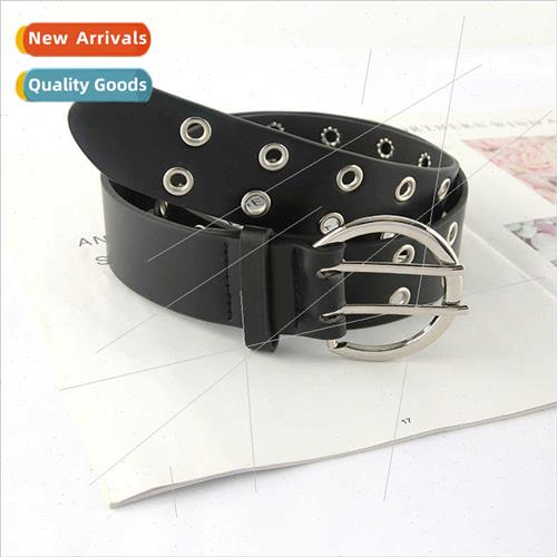 Wide semi-circular double rows alloy pin buckle double rows