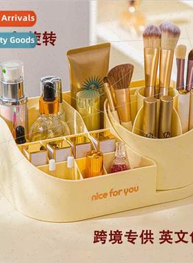 Rotating Cosmetic Case Dresser Compartment Skincare pstick M