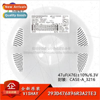 CASE-A_3216 SMT Tantalum Capacor 47uF±10% 6.3V 293D476X96R3