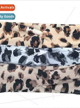 2021 new stch cotton crossover headbpersonalised leopard spo