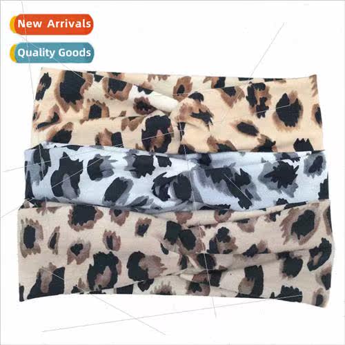 2021 new stch cotton crossover headbpersonalised leopard spo