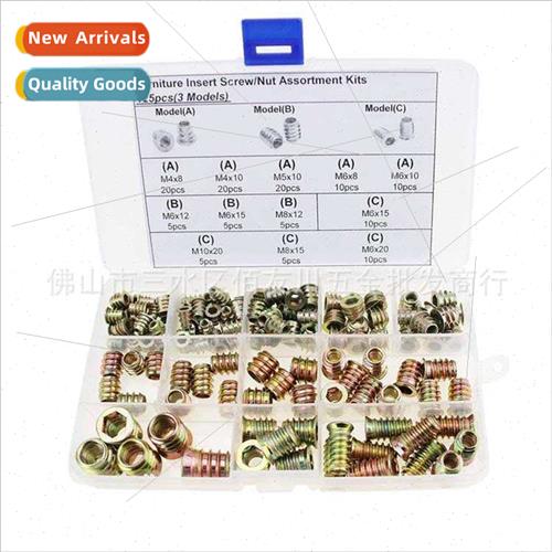 125PCS M4 M5 M6 M8 M10 Alloy Furnure Hexagonal Inside & Outs