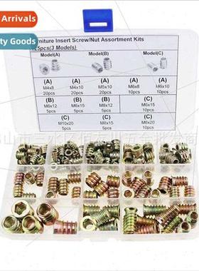 125PCS M4 M5 M6 M8 M10 Alloy Furnure Hexagonal Inside & Outs