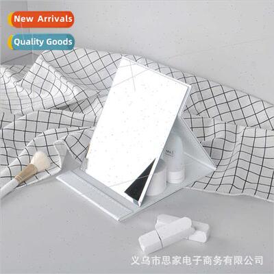 Ins Scandinavian unprinted wind desktop desktop mirror foldi