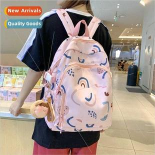 bag female Korean Opening backpack shoulder graffi season