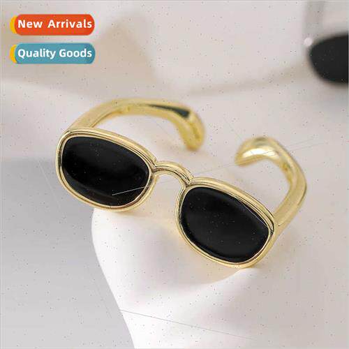 Funny Sunglasses Ring Cool Girls Open Alloy Couple