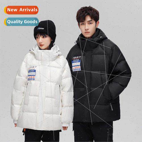 Down jacket men black gold work jacket 2023 winter new thick