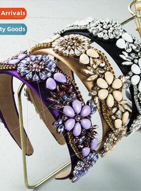 Hair bands Europe fashion baroque retro court flowers rhines