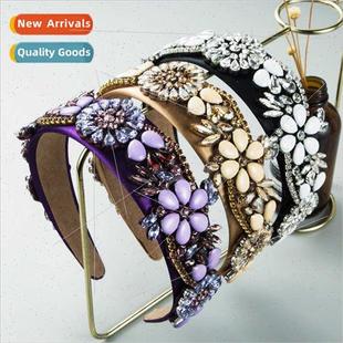 fashion baroque retro Hair flowers Europe court rhines bands