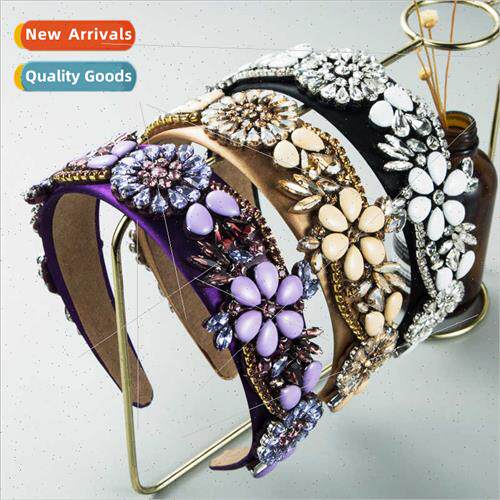 Hair bands Europe fashion baroque retro court flowers rhines