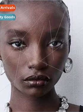 earrings French retro colorful resin earrings cold wind seni