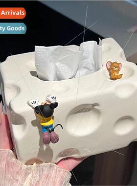 Ceramic tissue box living room upscale coffee table ornament