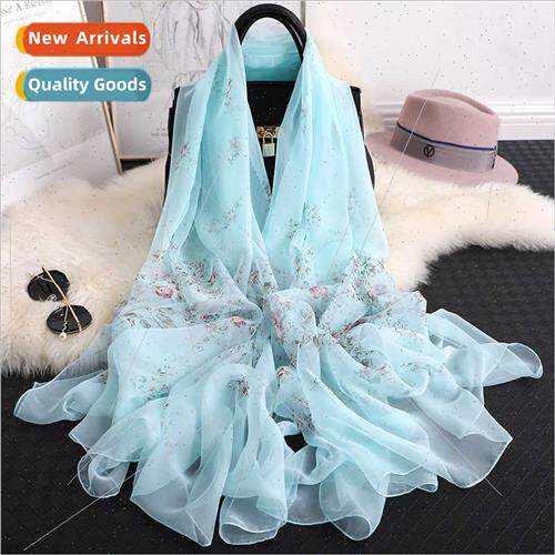 Spring Autumn new lerary fresh small broken flowers silk sca