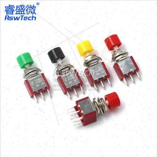 Pushbutton Swch Toggle Swch PS-102 202 Round -Resetting Twis