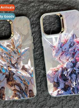 Mecha Gundam 适用15promax anime double color silver case iph