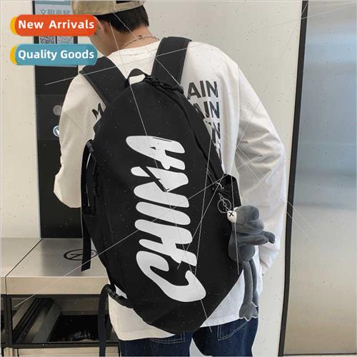 Workwear Functional Backpack  Cool Korean Shoulder Bag Set T