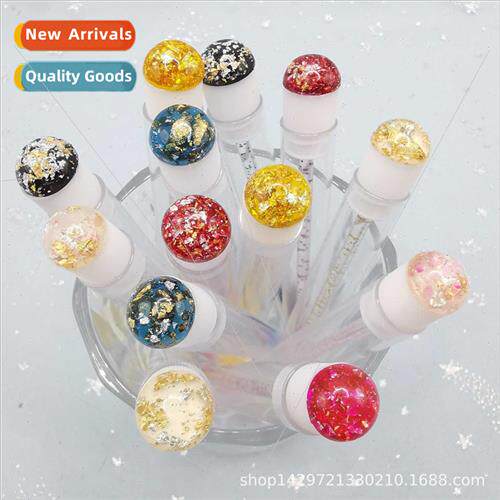 New color foil whe plug eyelash test tube brush transparent