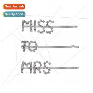 ban hair rhinestone clip word letters ndy clips ins Europe