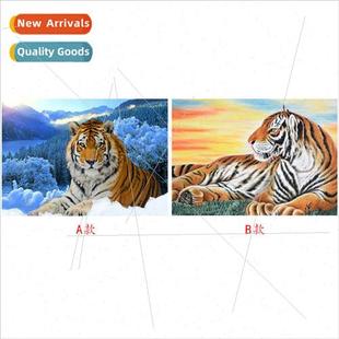 tiger diamond animal full dec room drill living New painting