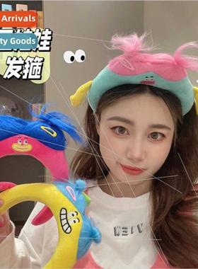 Quirky ugly doll girl grotesque hair bands ugly cute ring ha