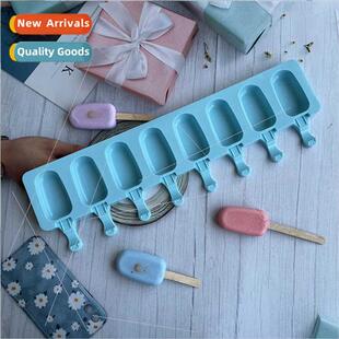 8-nk Oval 480 Ice Cream licone Molds Dessert Popsicle Ice Cr