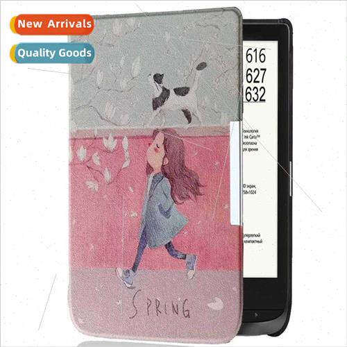 Pocketbook617 eBook Protective Leather Case PB617 Slim Flip
