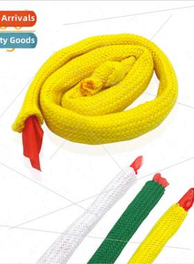 Large rope into silk scarf red yellow whe green black rope M