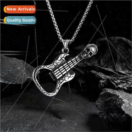 Europe creative skull guar bottle opener men necklace ins pu